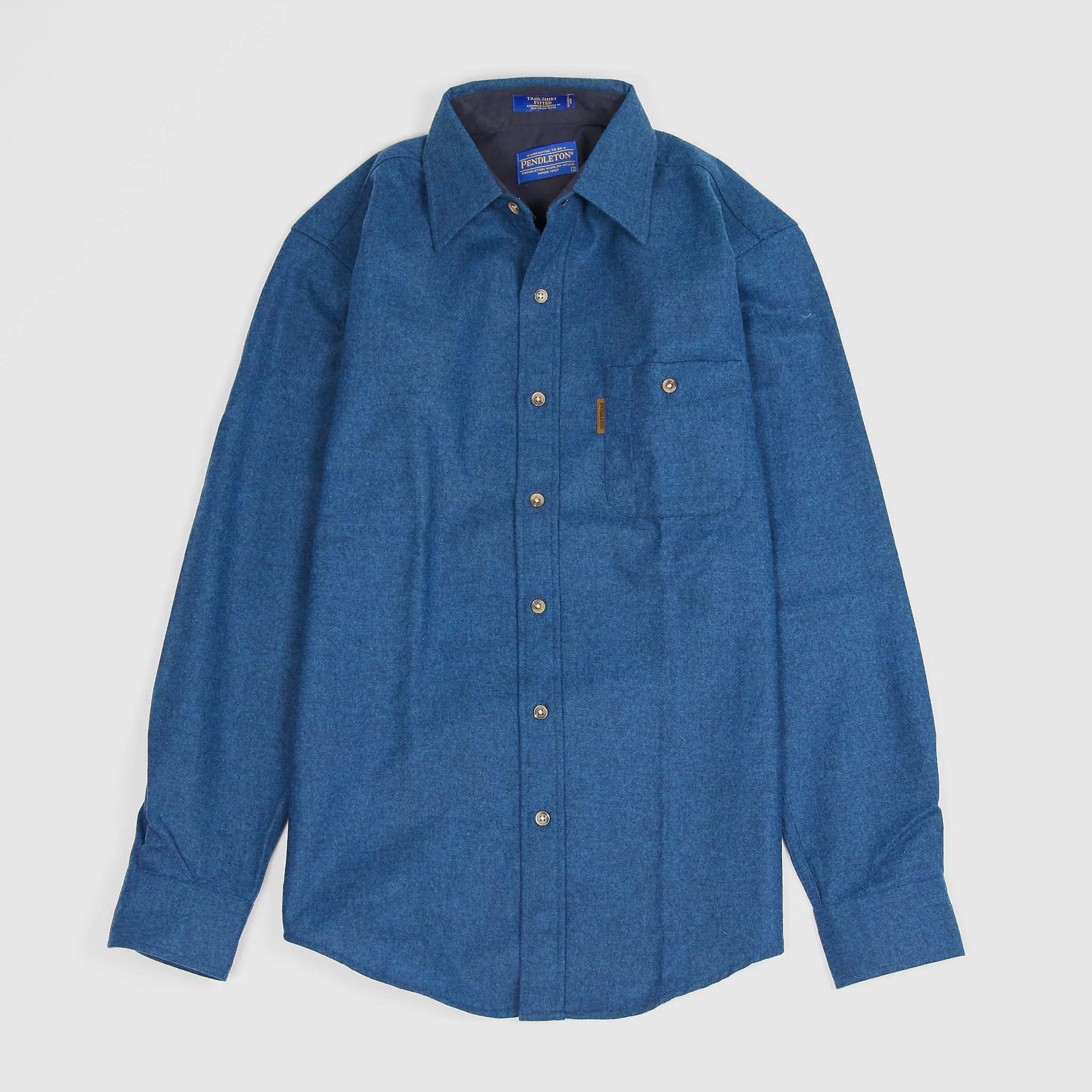 Fitted Wool Overshirt With Elbow Reinforcement - Pendleton