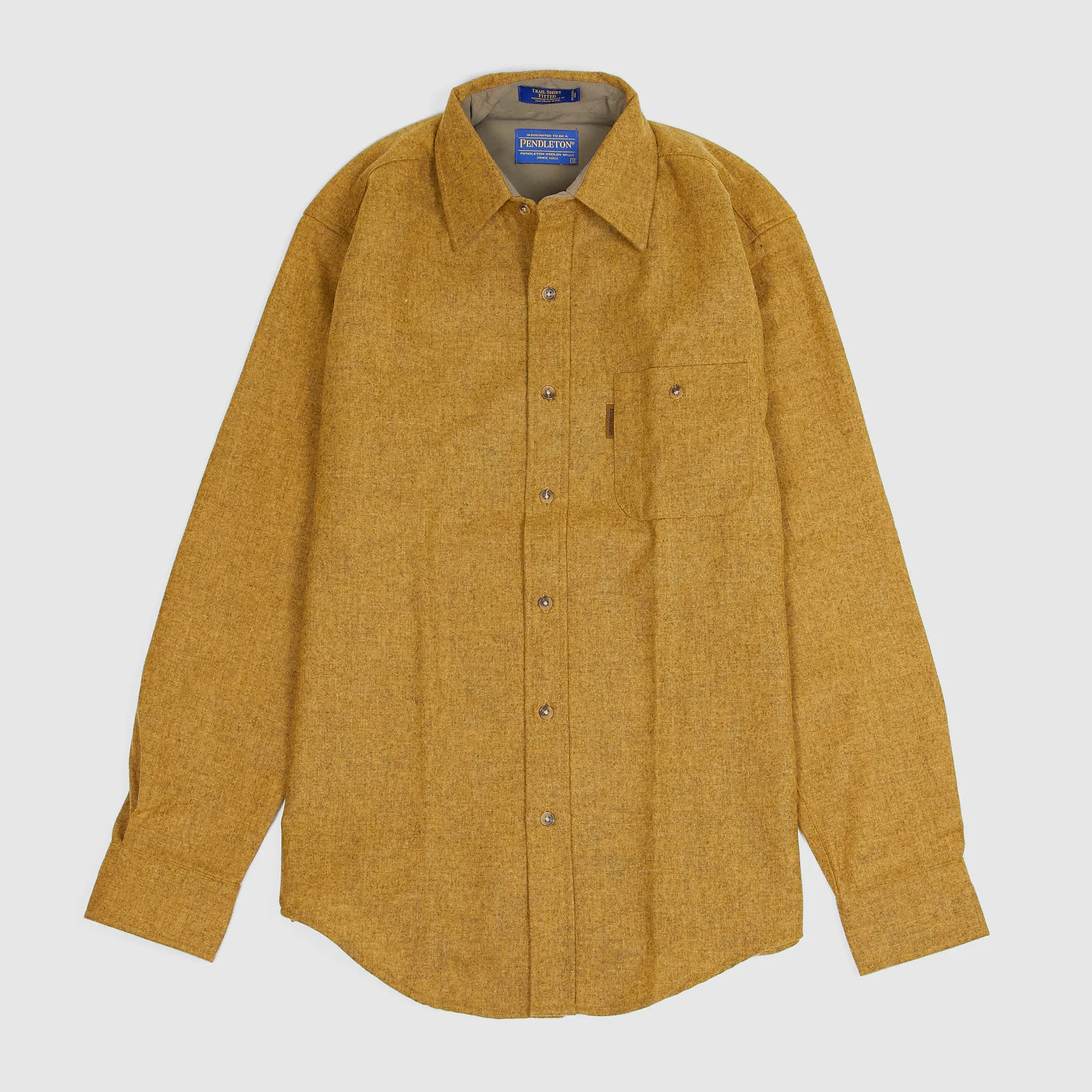 Fitted Wool Overshirt With Elbow Reinforcement - Pendleton