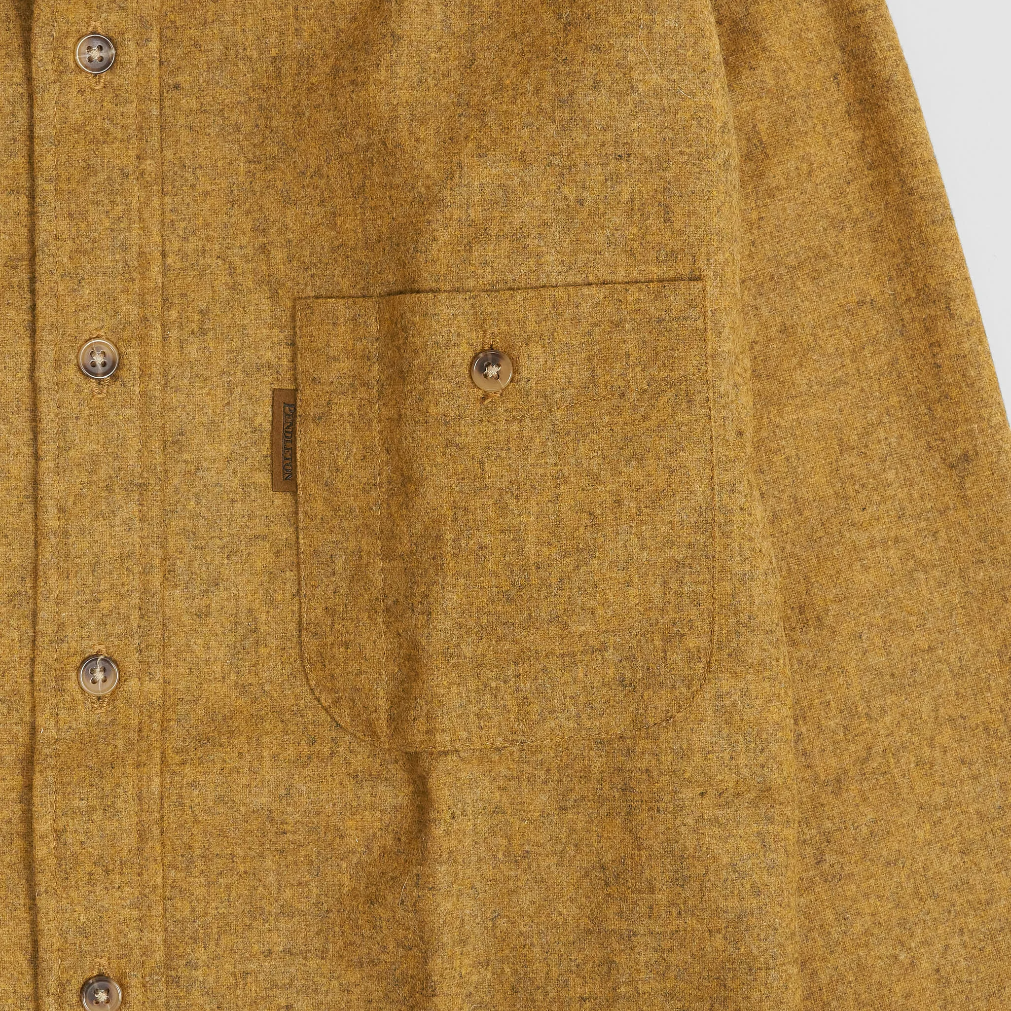 Fitted Wool Overshirt With Elbow Reinforcement - Pendleton