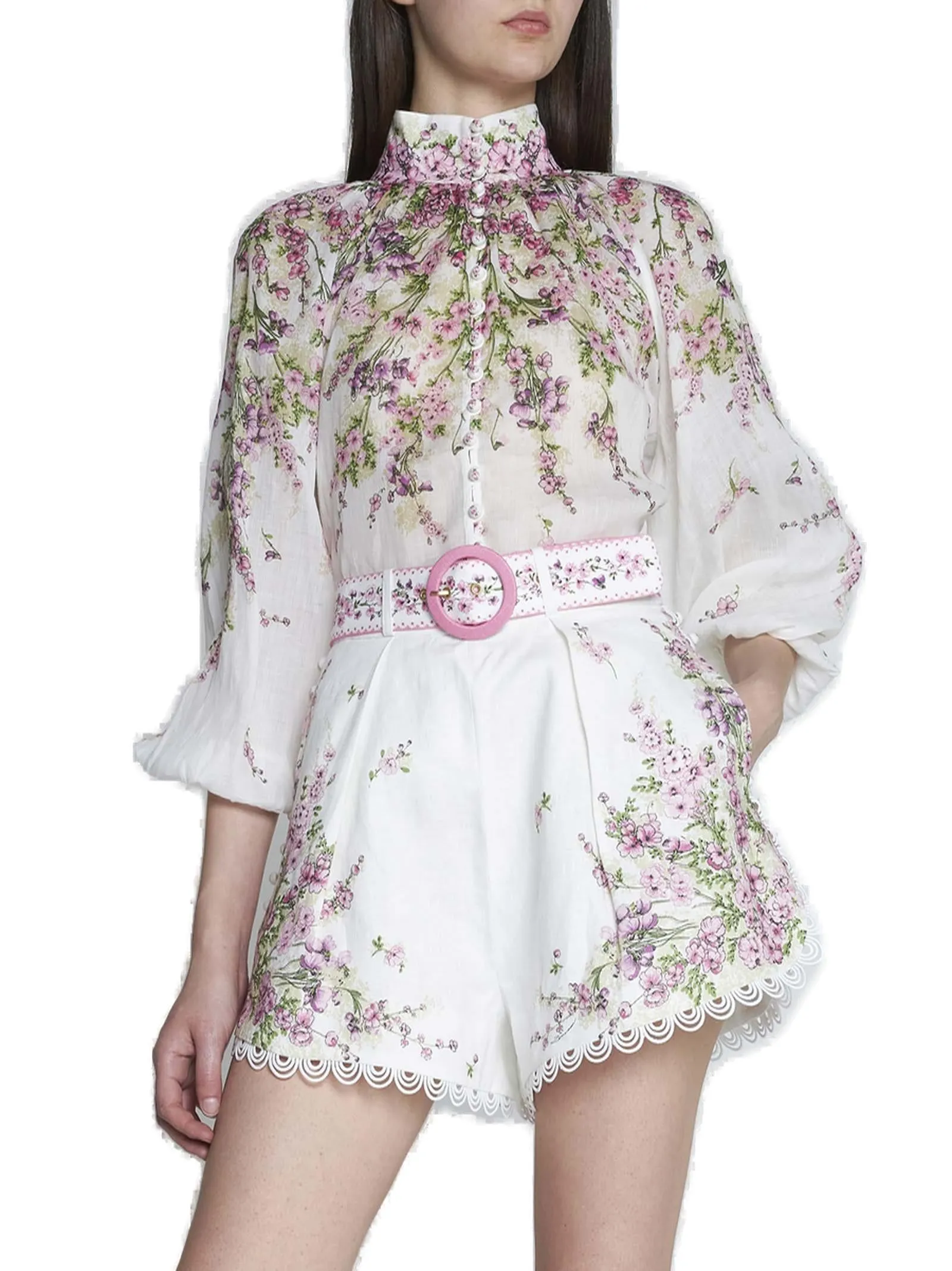 Zimmermann Jude Flower Shorts