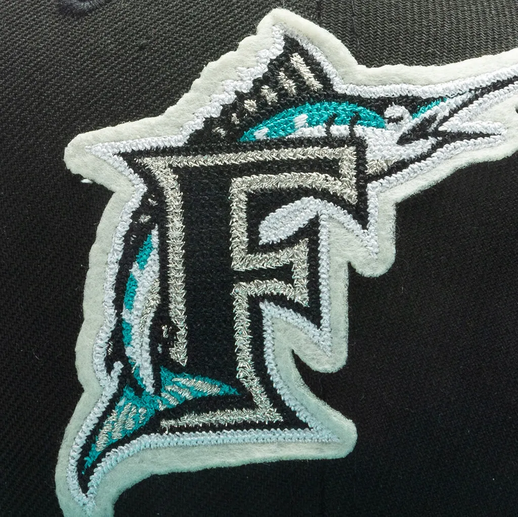 Florida Marlins Letterman Fitted Cap