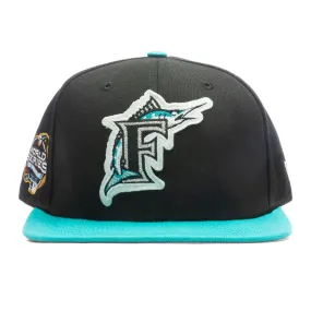 Florida Marlins Letterman Fitted Cap