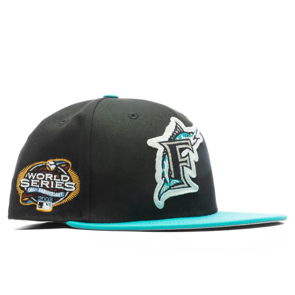 Florida Marlins Letterman Fitted Cap