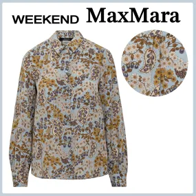 Party Style Silk Long Sleeves with Flower Patterns