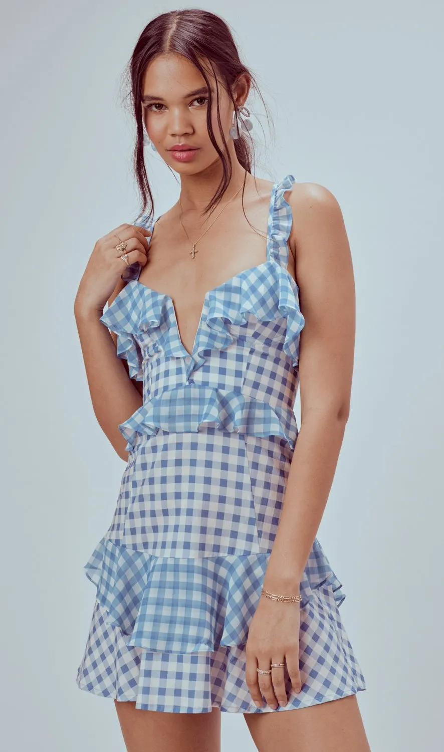 Dixie Ruffled Mini Dress by For Love and Lemons