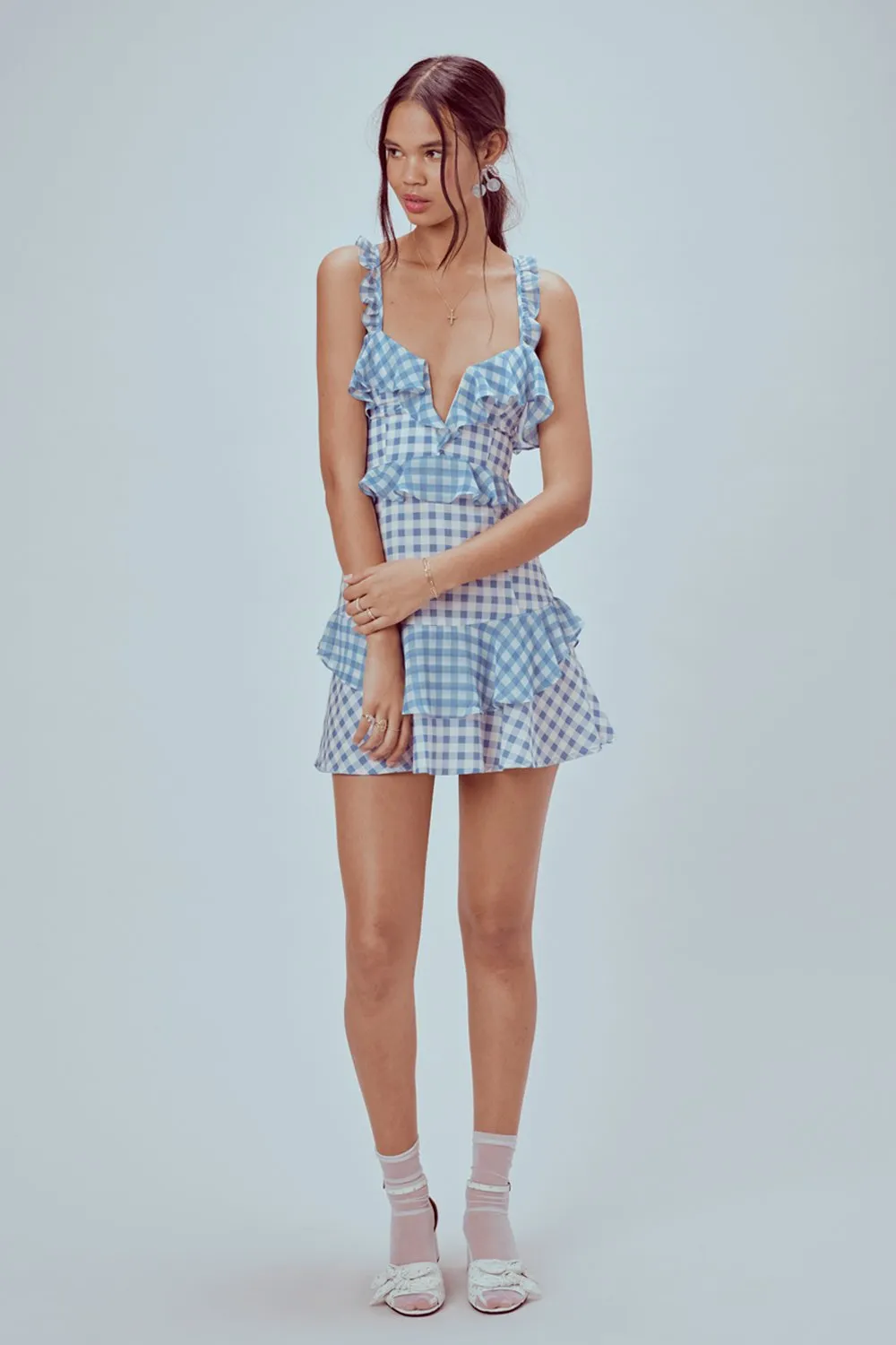 Dixie Ruffled Mini Dress by For Love and Lemons