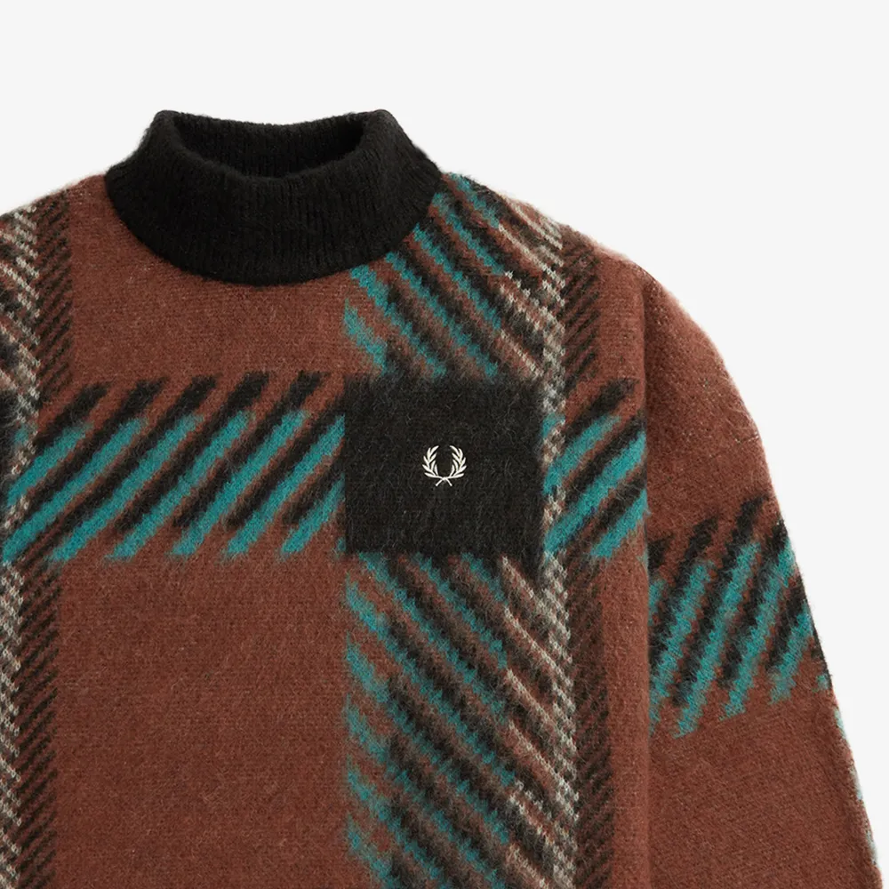 Tartan Wool Long Sleeve Casual Street Style Shirt by FRED PERRY