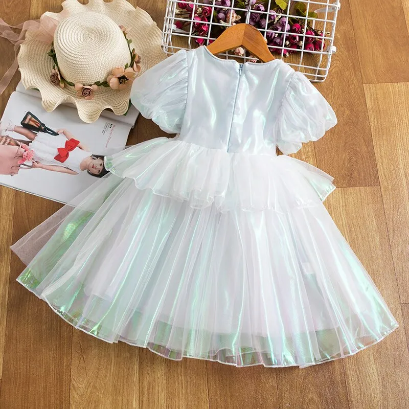 Girls' Sequin Ball Gown Wedding Party Dress