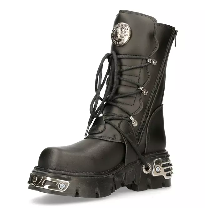 Gothic Metallic Buckle Boots (Eco Vegan)