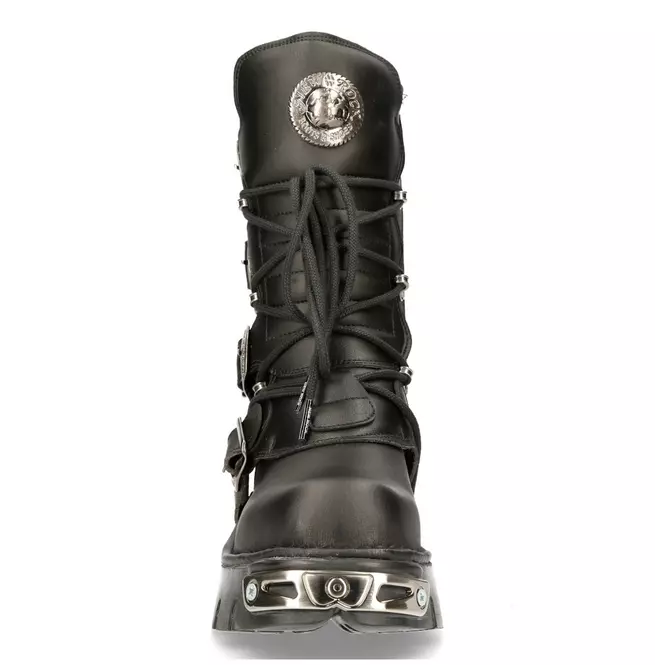 Gothic Metallic Buckle Boots (Eco Vegan)