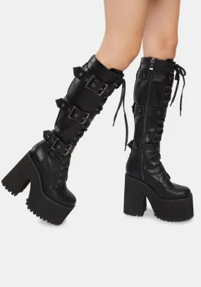 Guardian Platform Buckle Boots