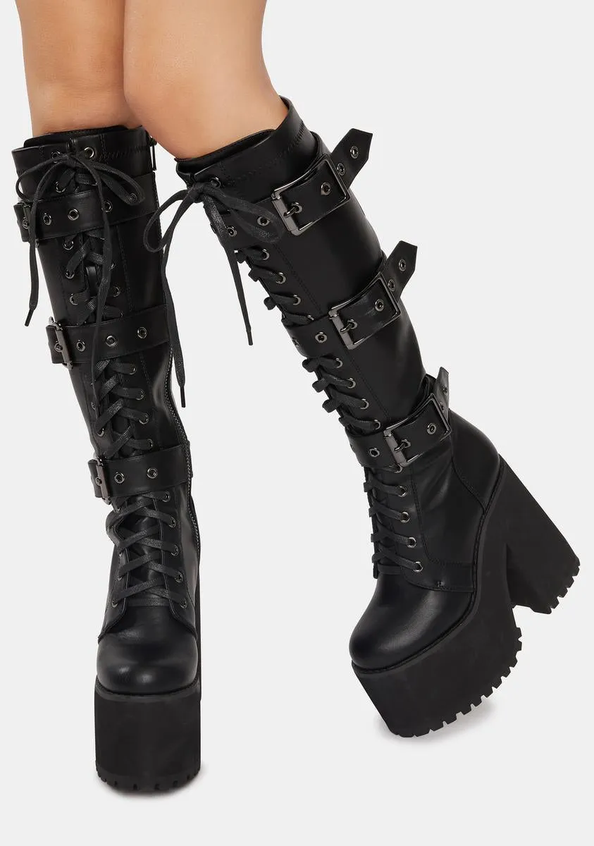 Guardian Platform Buckle Boots