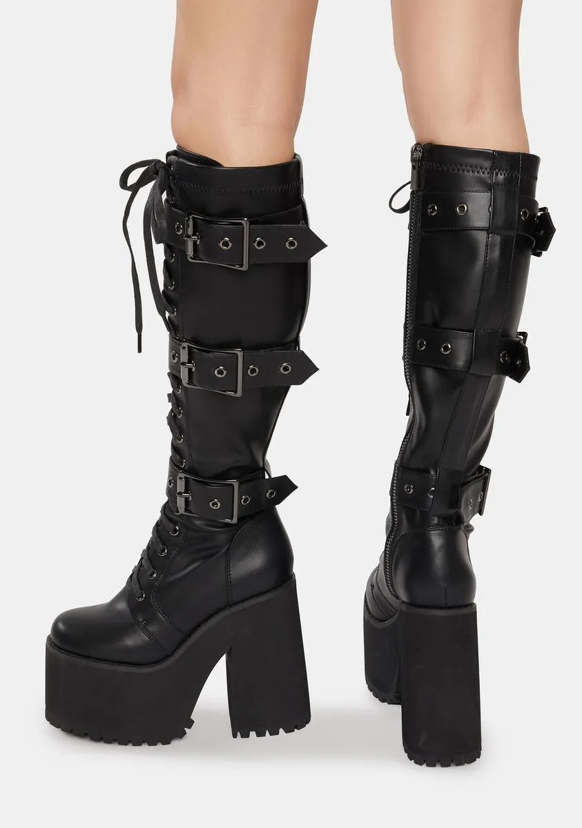 Guardian Platform Buckle Boots