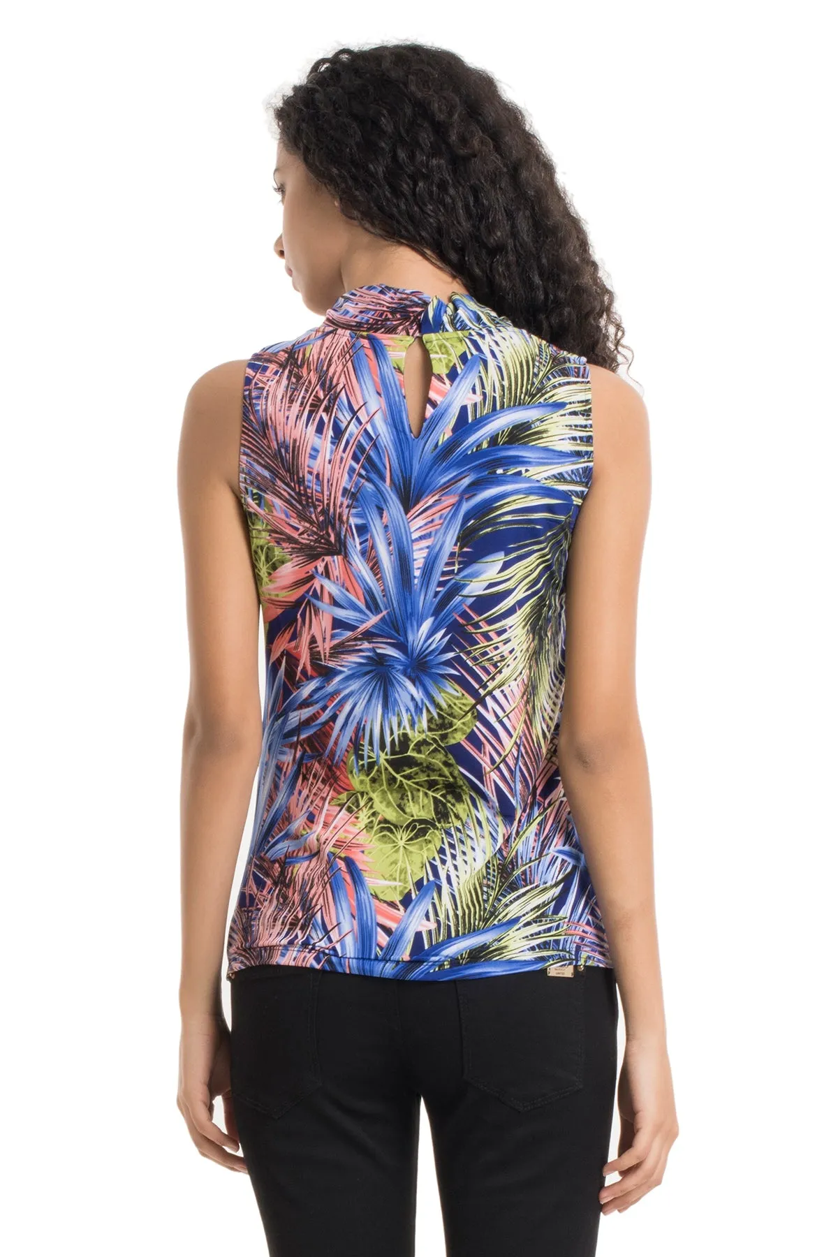 Tropical Top with Pleats in Hermoine