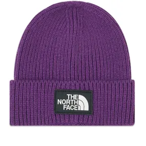 Hero Purple Logo Box Cuffed Beanie - The North Face