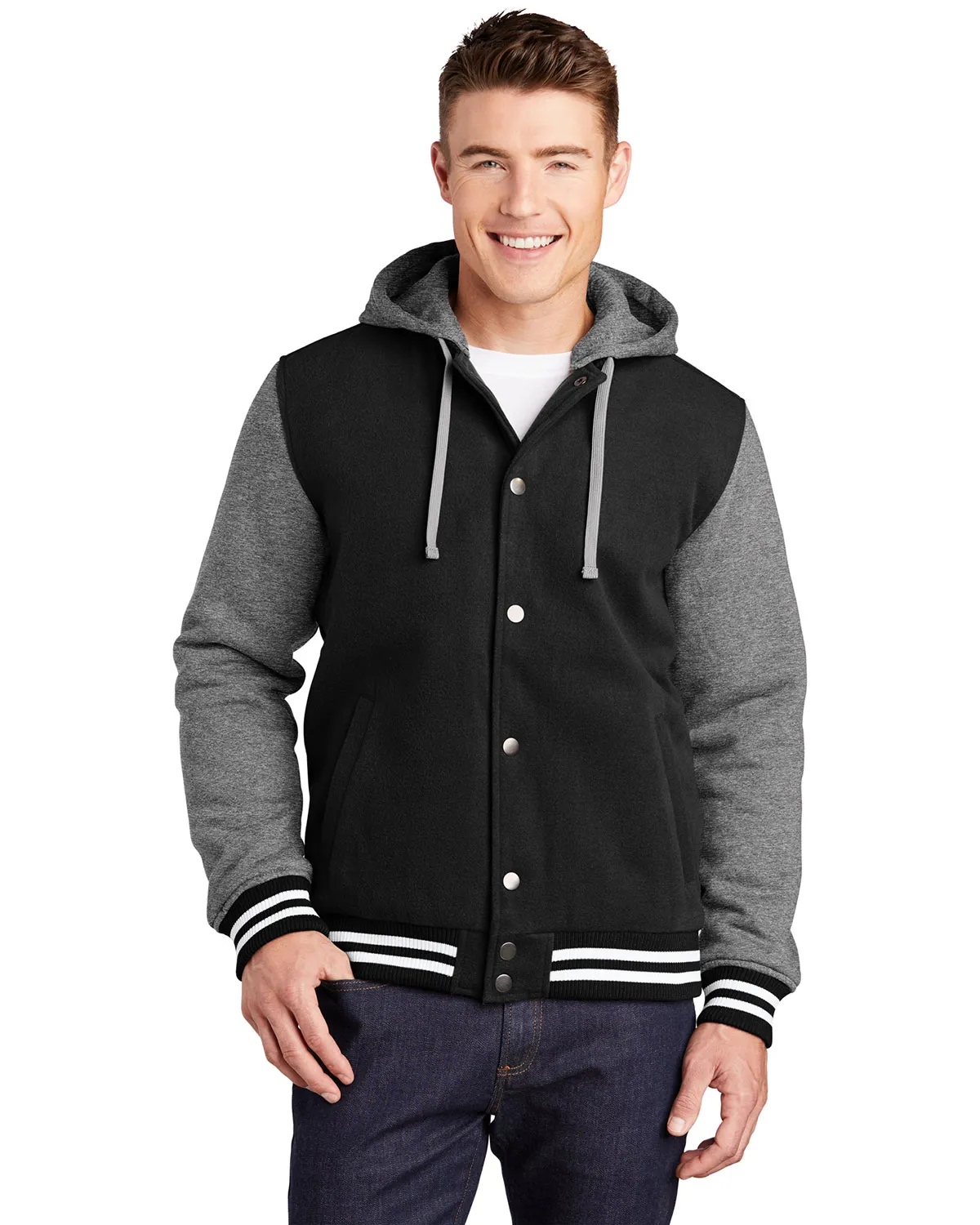 Insulated Men's Letterman Jacket by Sport-Tek