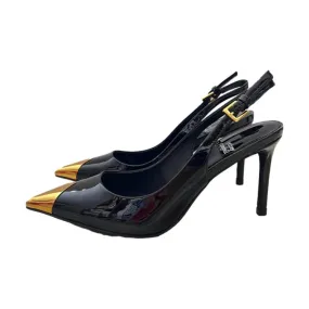 SIZZLIN Decollete Sling Back Tacco 8 cm Black