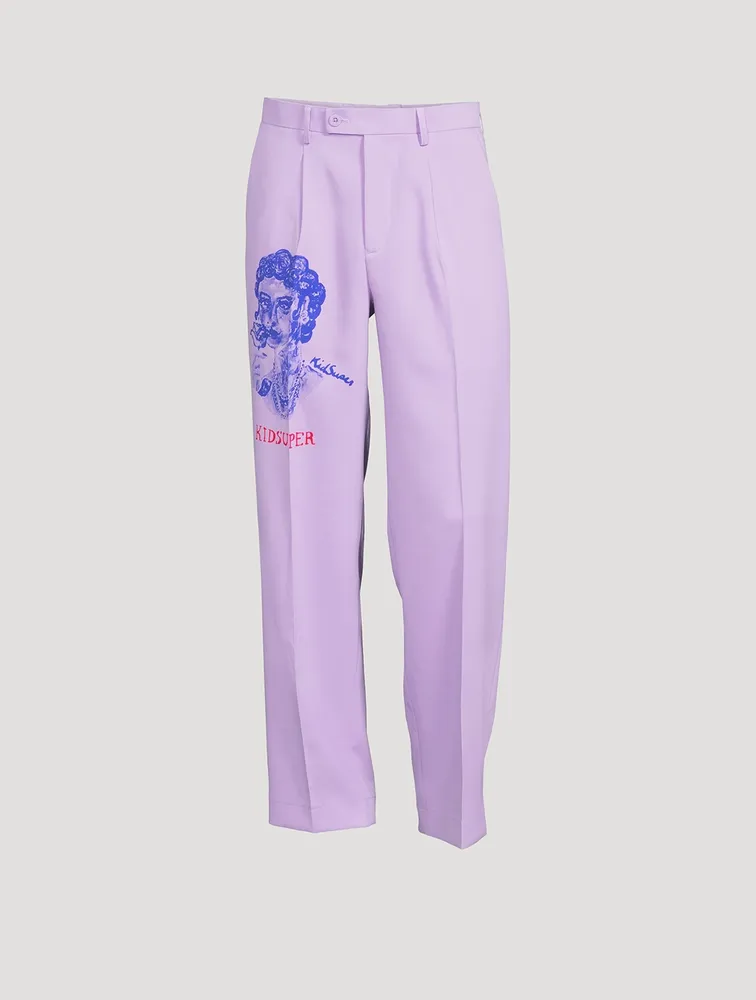 KIDSUPER Face Pleated Pants