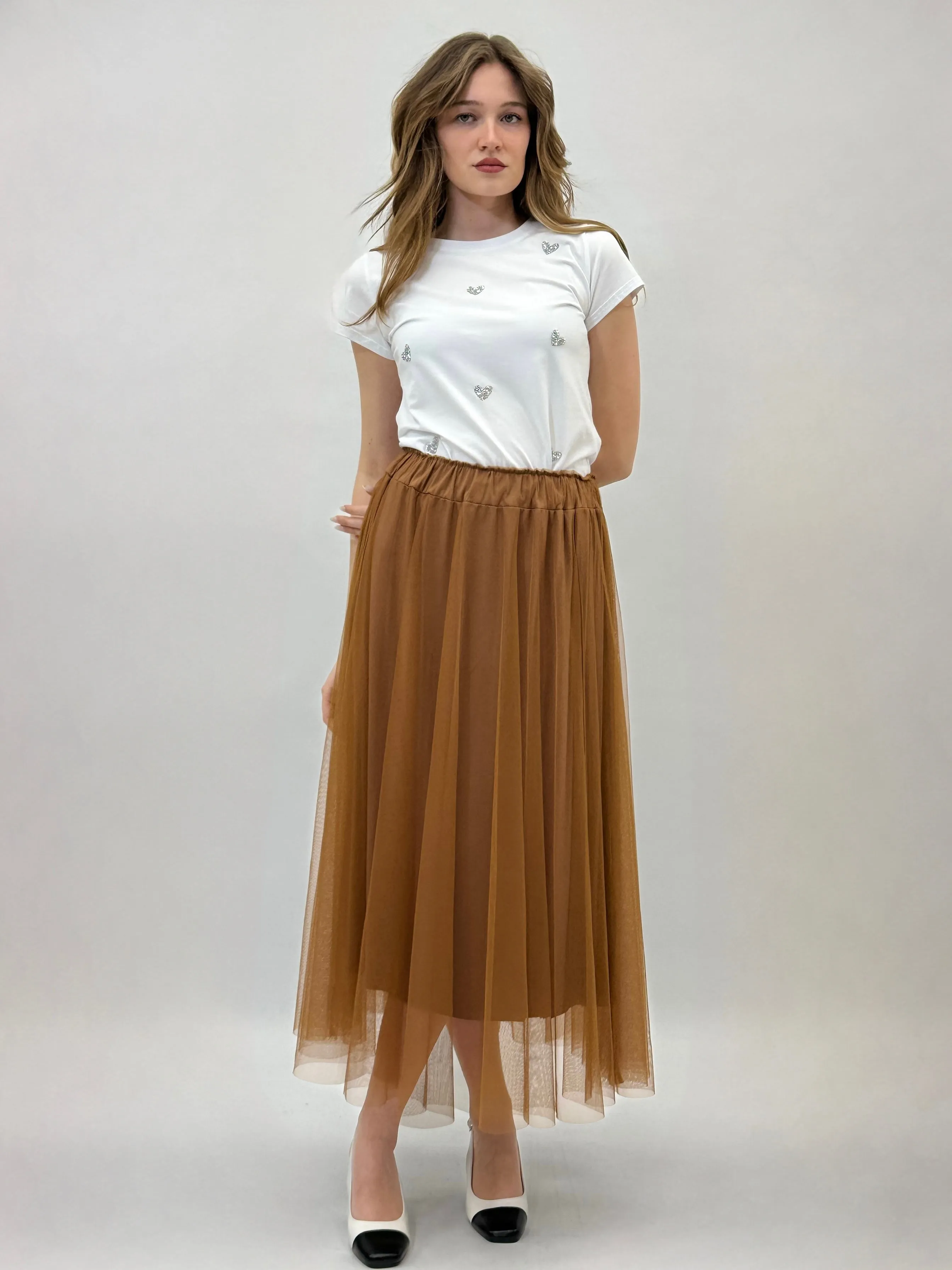 Long Tulle Skirt