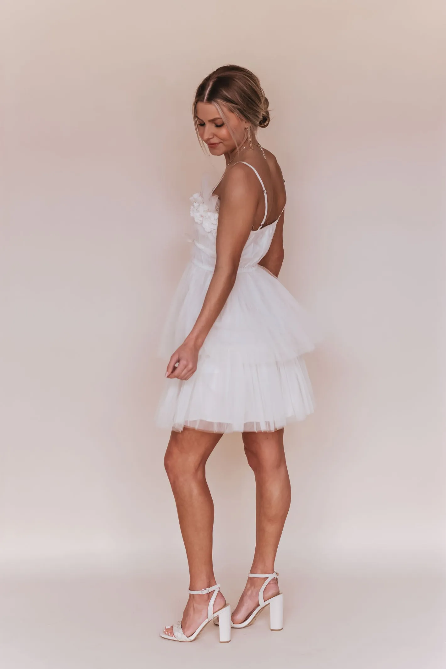 Tulle Layered Mini Dress in 2 Colors