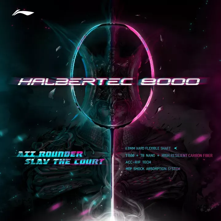 Li-Ning Halbertec 8000 Badminton Racquet 3U(88g)G5