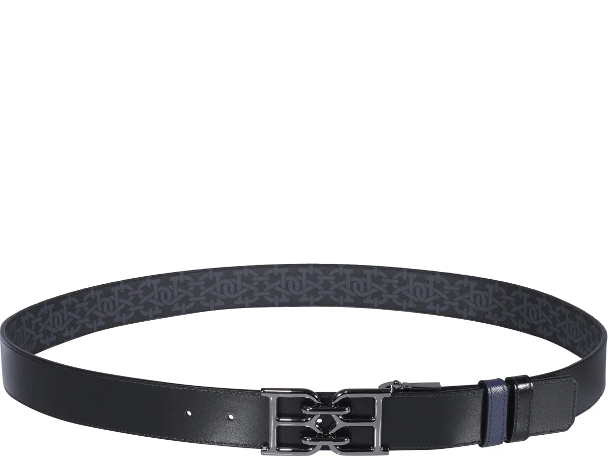 Reversible Belt with Logo Buckle by Bally