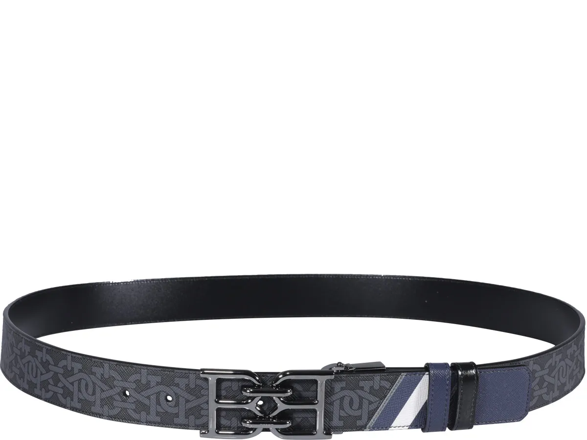 Reversible Belt with Logo Buckle by Bally