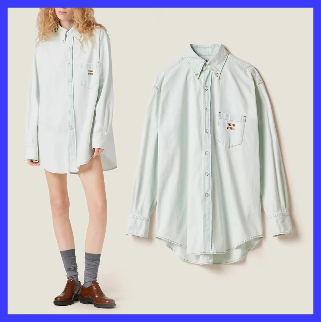 MiuMiu | Denim Logo Shirt