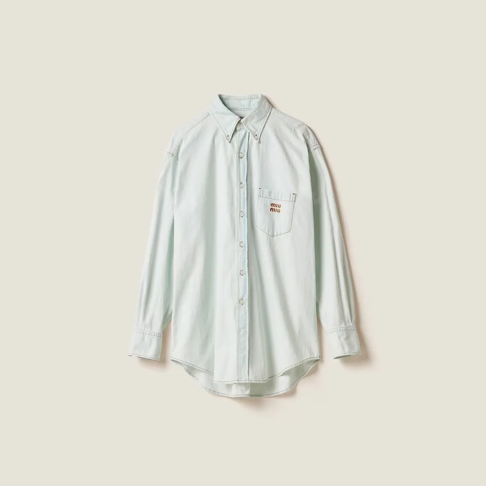 MiuMiu | Denim Logo Shirt