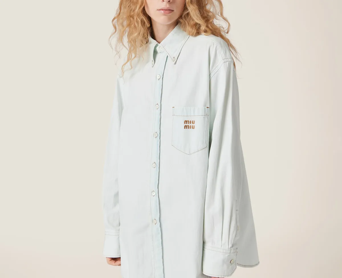 MiuMiu | Denim Logo Shirt