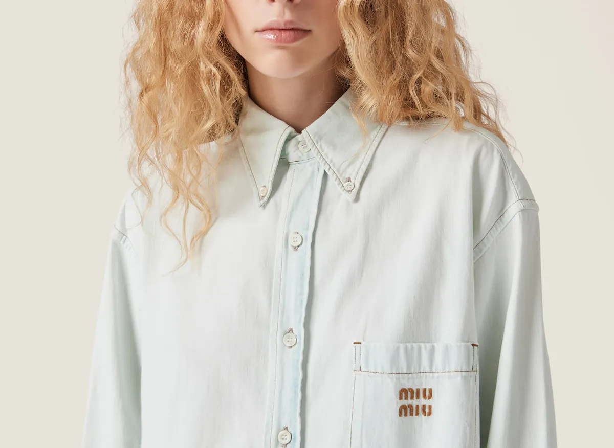 MiuMiu | Denim Logo Shirt