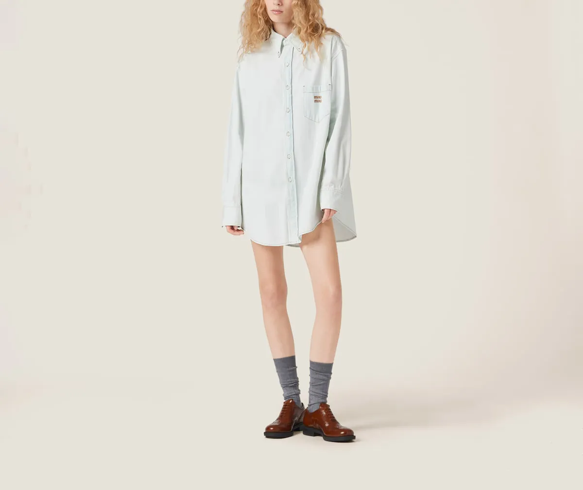 MiuMiu | Denim Logo Shirt