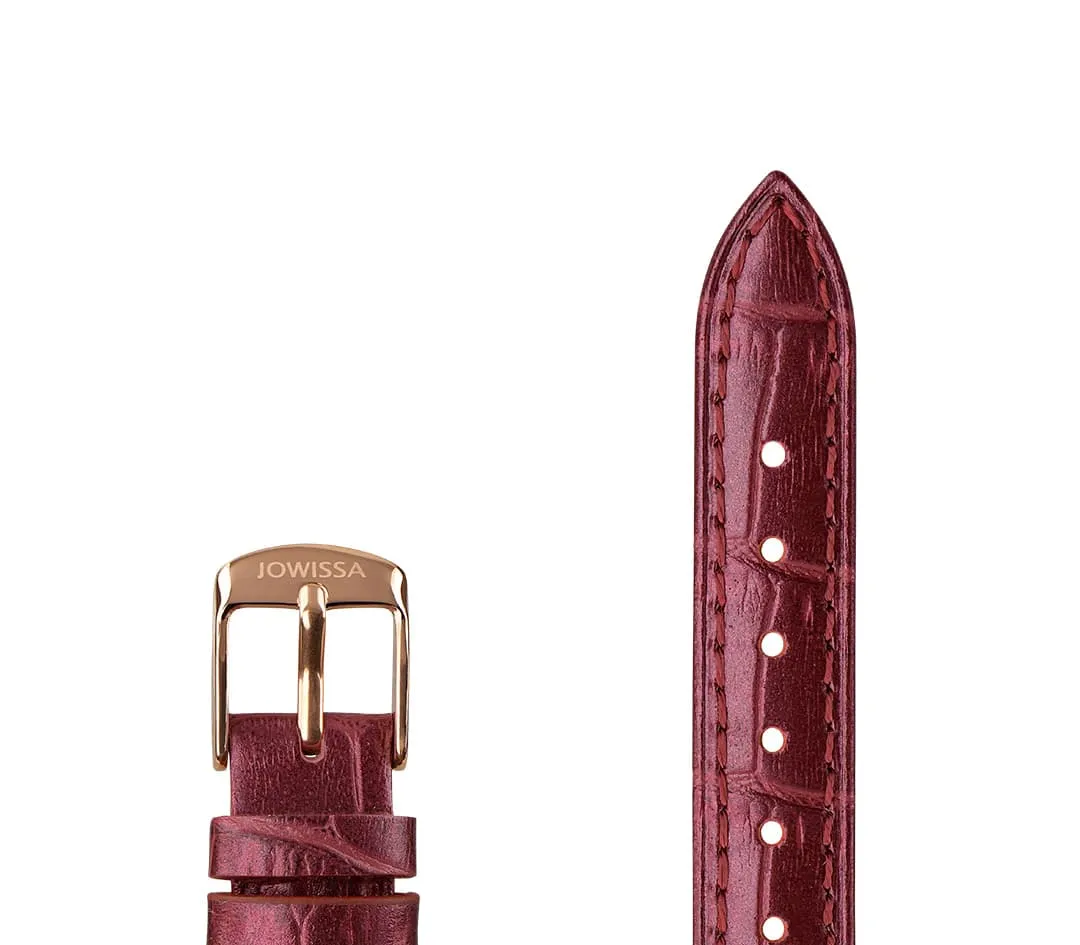 Pearl Crocodile Leather Watch Band E3.1486.M