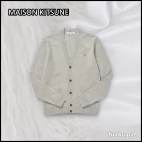 Wool Logo Designers Cardigans with Street Style from MAISON KITSUNE