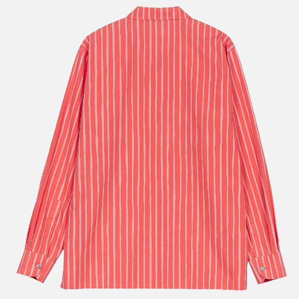 marimekko Stripes Casual Long Sleeves Cotton Office Top