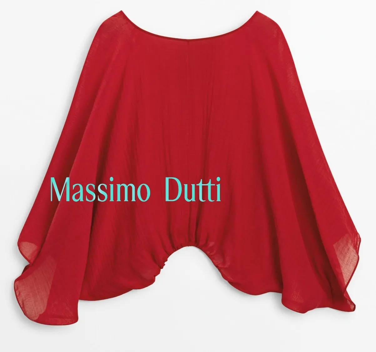 Massimo Dutti Casual Nylon Linen Long Sleeves Elegant Top