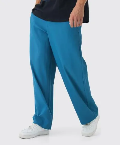 men's baggy drawcord pleated pants