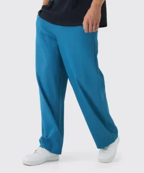 men's baggy drawcord pleated pants