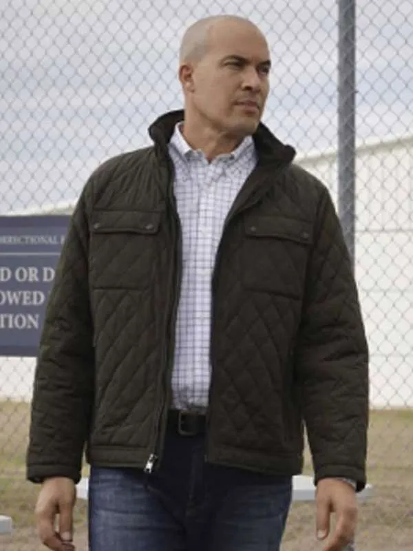 Stylish Quilted Jacket as Seen on Walker actor Coby Bell