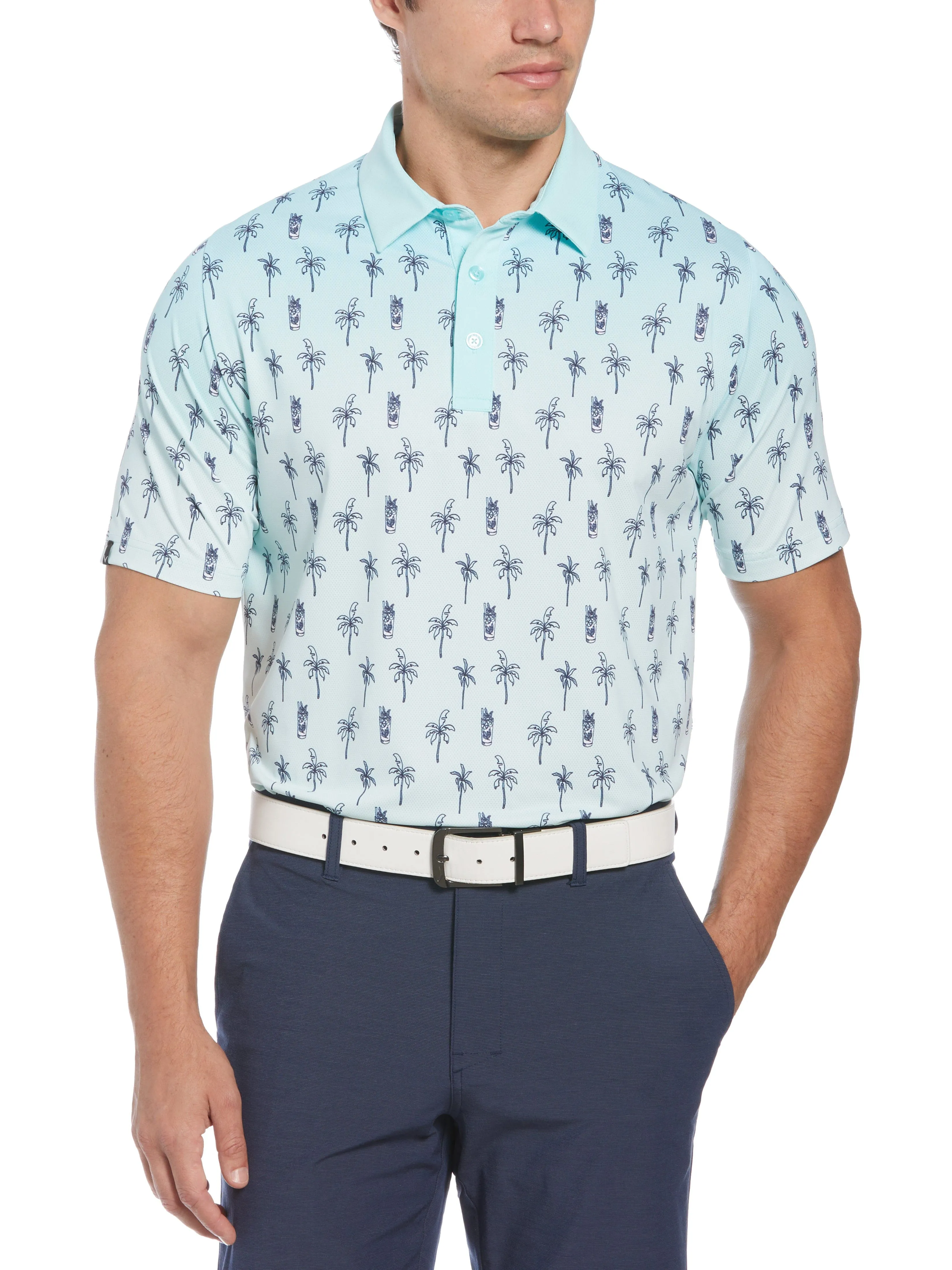 Men's Mojito Ombre Print Golf Polo