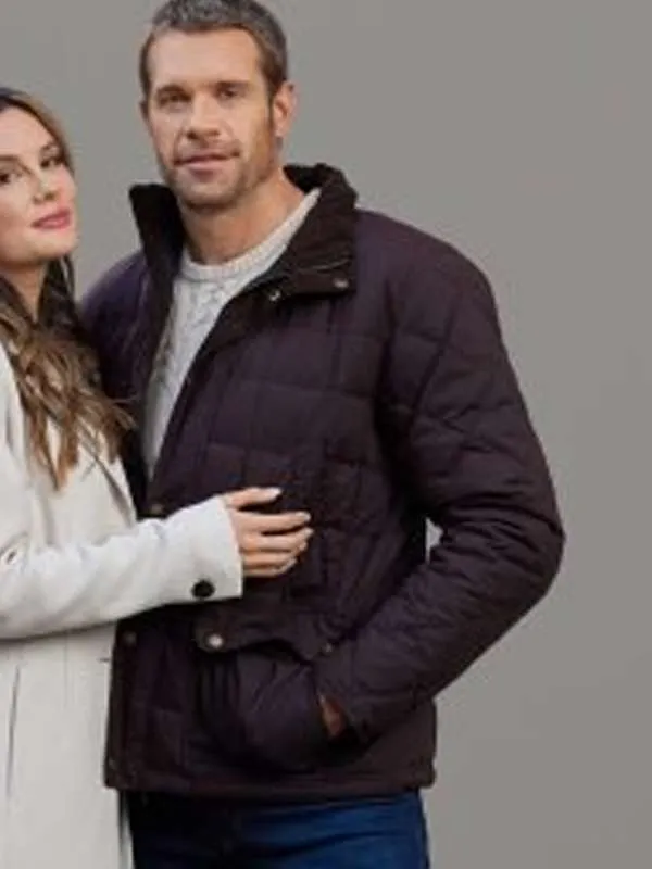 Brown Quilted Jacket Navigating Christmas Stephen Huszar outfit