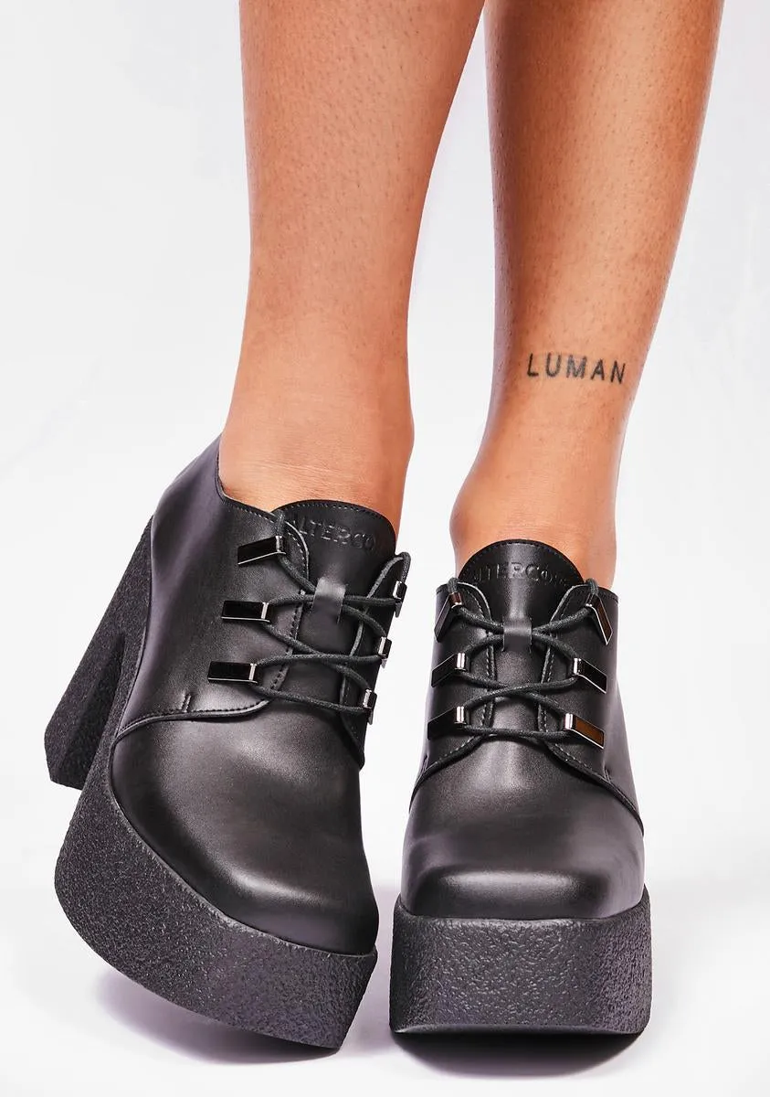 Minerva Lace Up Heels-