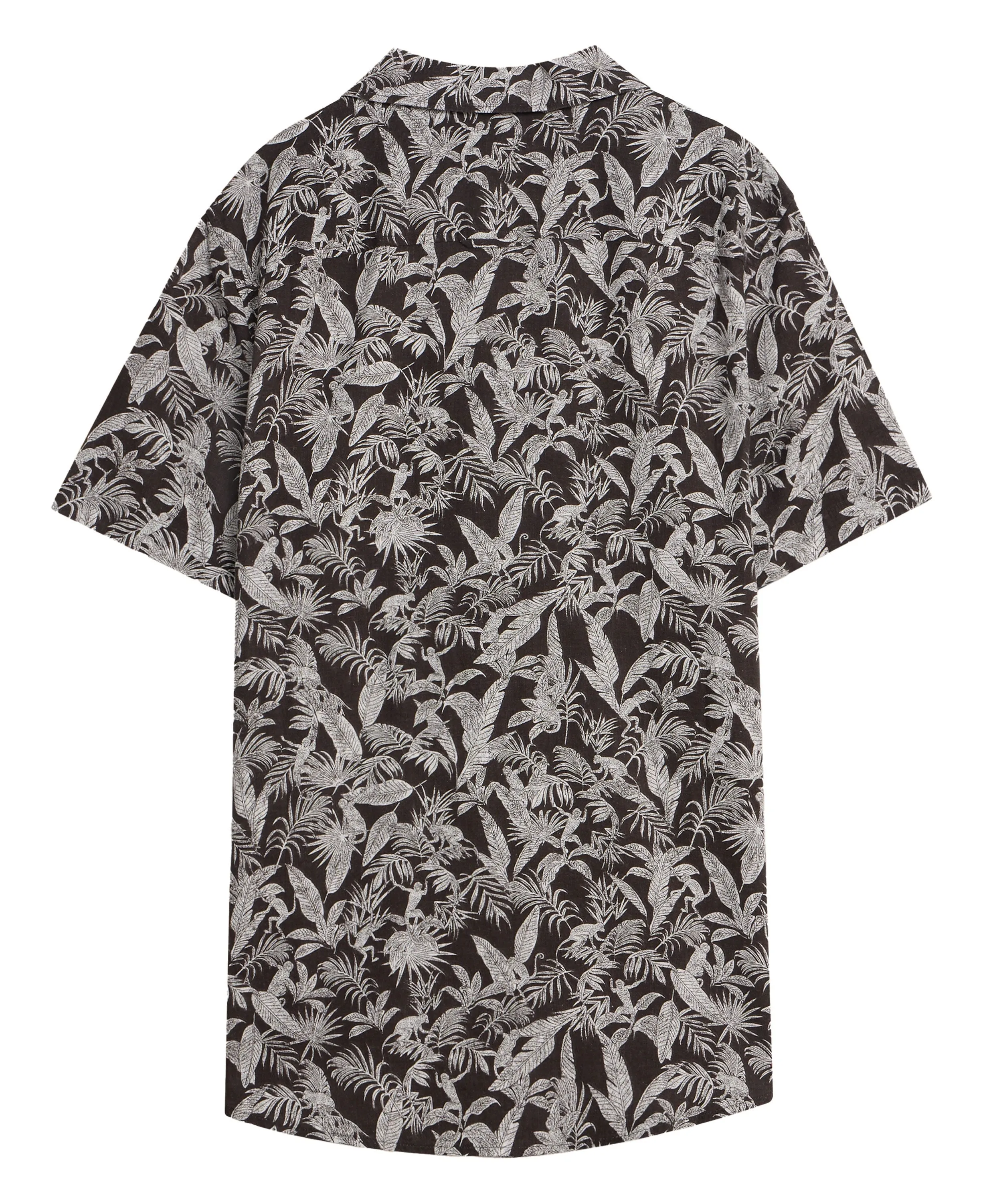 Monkey Printed Shirt Black Print