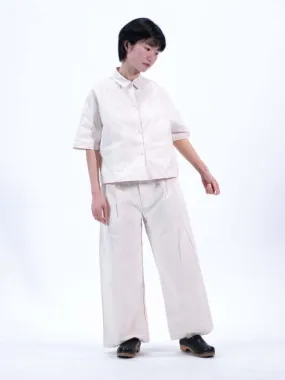 Natural Pleated Pants