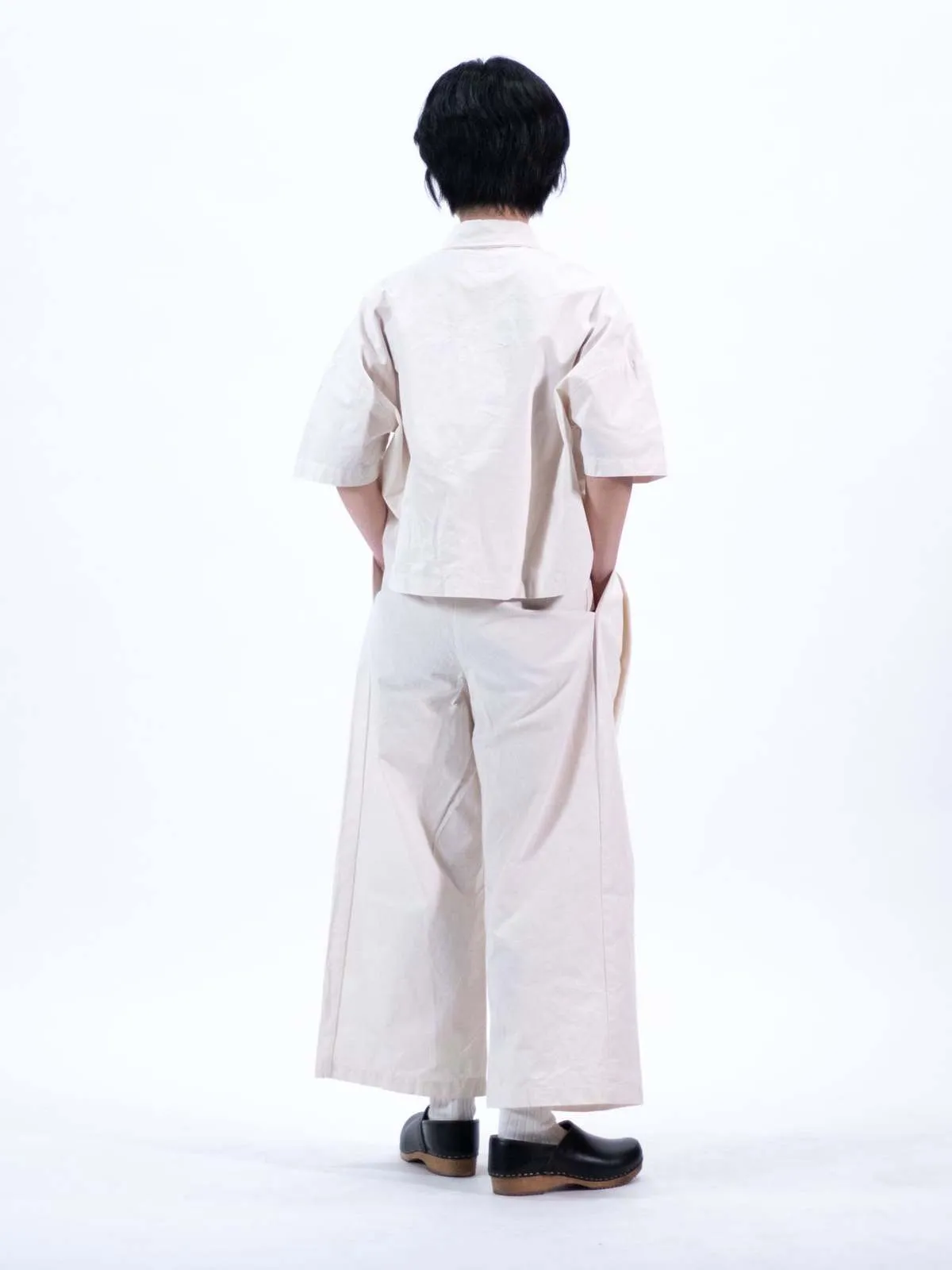 Natural Pleated Pants