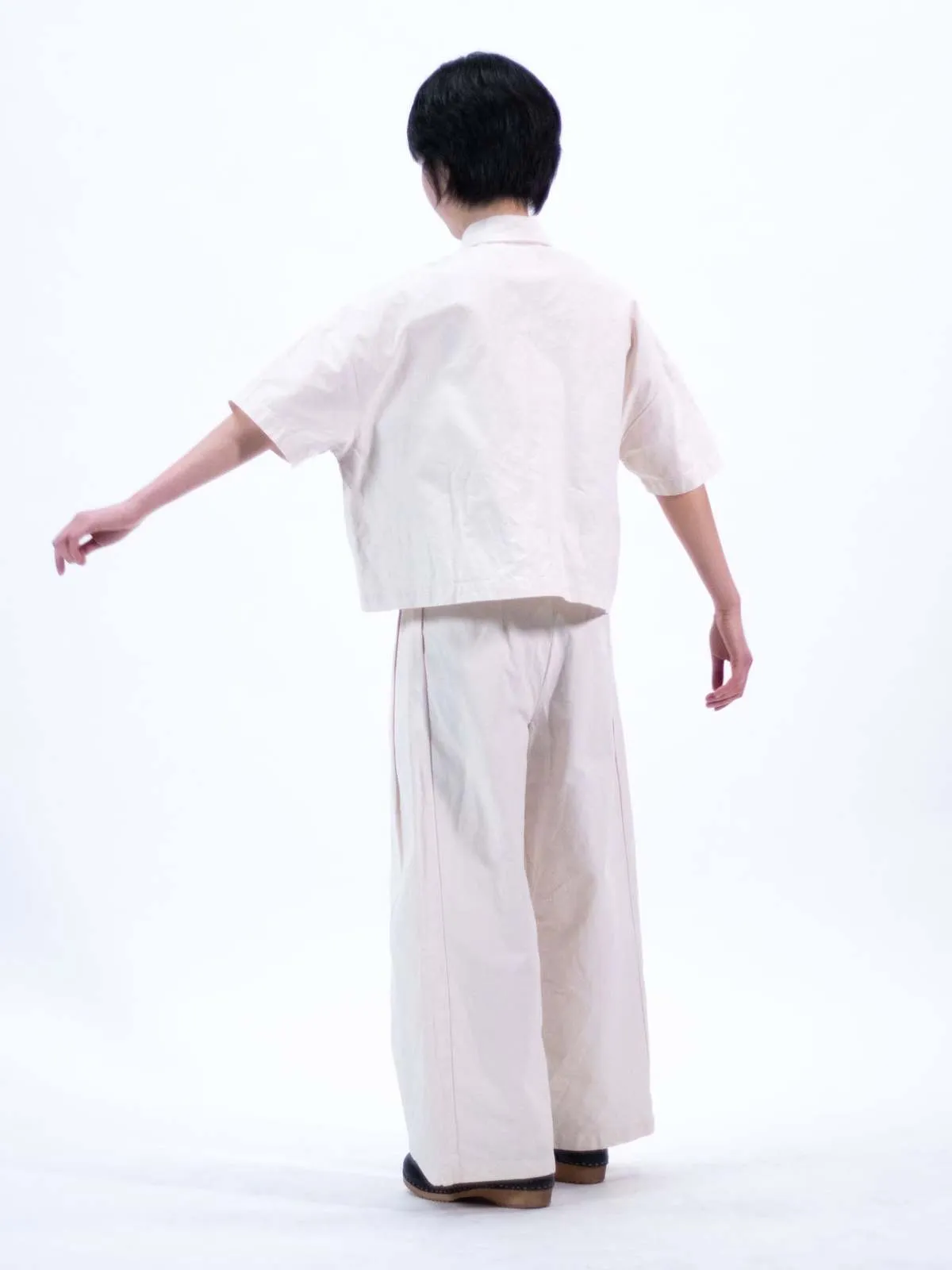 Natural Pleated Pants