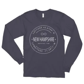 New Hampshire Unisex Long Sleeve T-shirt - Coordinates