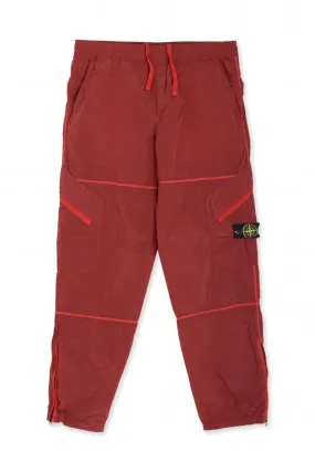 NYLON CUFFED PANTS RED