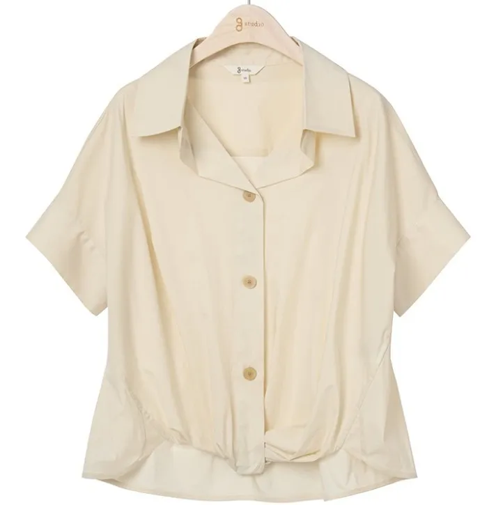 g studio Office Style Short Sleeves Shirts & Blouses