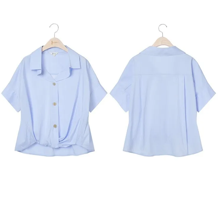 g studio Office Style Short Sleeves Shirts & Blouses